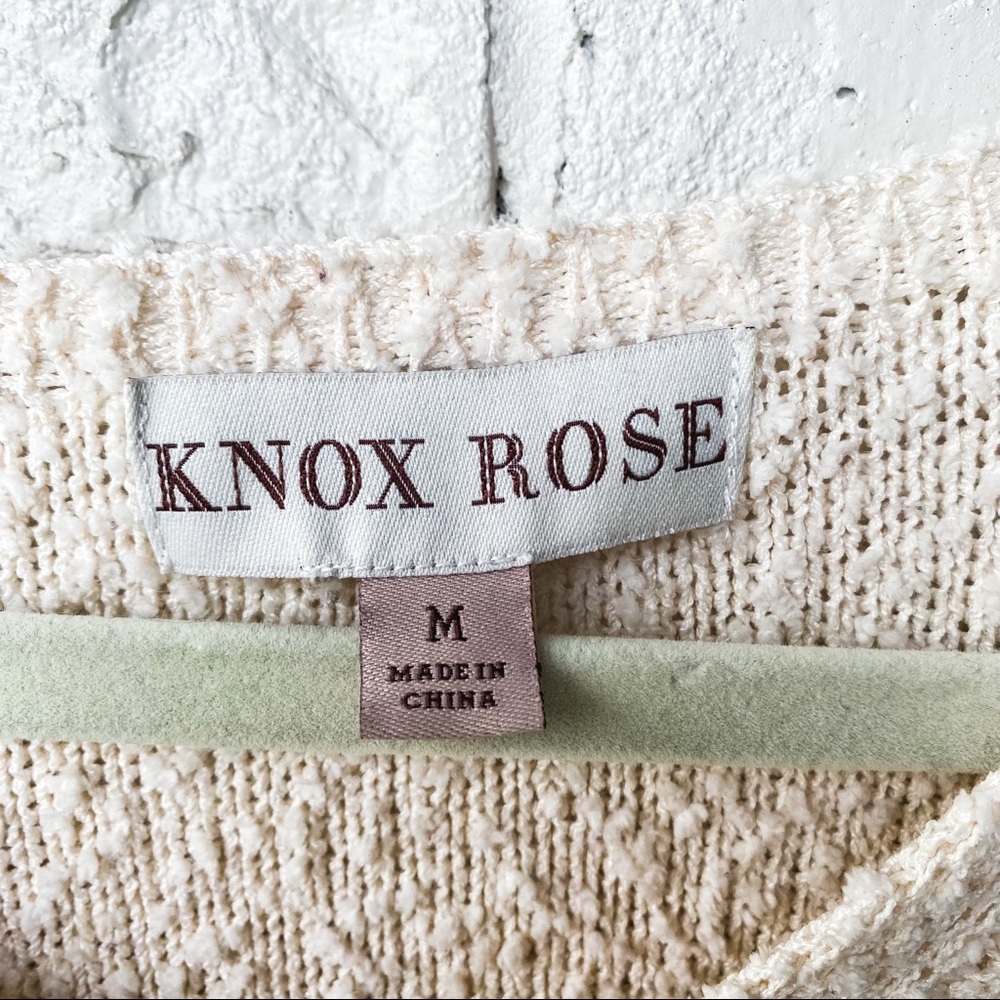 Knox Rose | Pink and Cream Striped Sweater - Picture 3 of 3